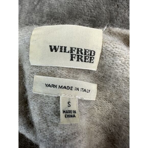 Aritzia Wilfred Free Aronson Alpaca Wool Blend Oatmeal Color Cardigan sz Small - Picture 8 of 10